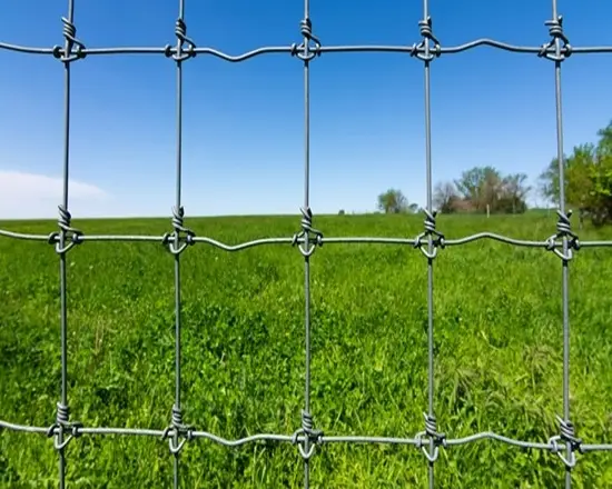 Strong cattle mesh fence for livestock containment.